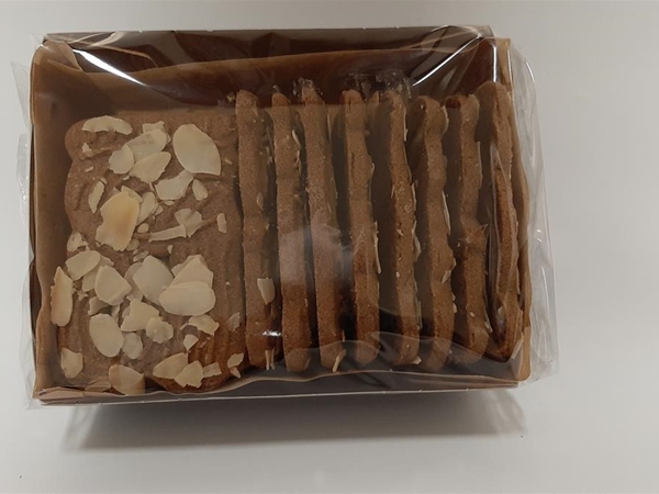 Speculaas met amandelen per 200 gr.